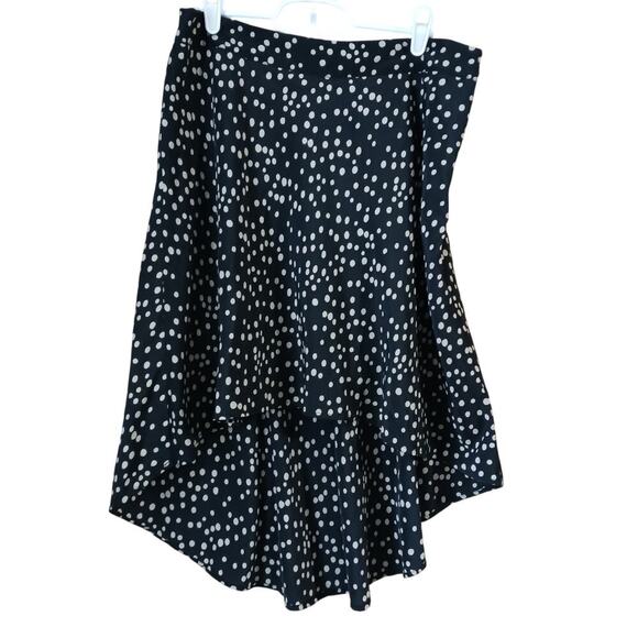 Forever 21 Polka Dot Print High Low Skirt Size Small - Picture 1 of 10